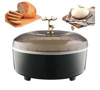 Máquina de fermentación de pan, fermentador de masa de 5 litros con temperatura y sincronización ajustables, caja de fermentación termostática automática con revestimiento de acero inoxidable blue
