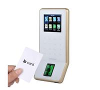 Máquina de Fichaje, Máquina de tiempo asistencia F22 TCP/IP USB Control Acceso puerta huellas dactilares pantalla a Color lector tarjetas RFID opcional(IC WIFI,1)