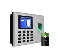 Máquina de Fichaje, Máquina terminal de tiempo asistencia con batería integrada, Control acceso Simple, huella dactilar biométrica en varios idiomas(K40 IC)