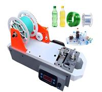 Máquina de Filamento 3D, Reciclador de Botellas de Plástico, 10m de Filamento por Botella, 300°C Ajustable, Pantalla Digital, 1.75mm ±0.05mm para Creadores DIY/Pequeños Estudios(Orange-Gray)
