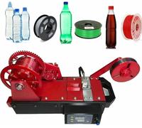 Máquina de Filamento de Escritorio, Extrusor de Impresora 3D, Pultrusión de Filamento de Botellas de Plástico, Reciclador de PET para Familias, Creadores DIY, Pequeños Estudios(Red)