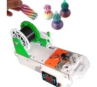 Máquina de Filamento PET Reciclado 3D, Extrusor de Impresora 3D con Pantalla Digital, Temperatura/Velocidad Ajustables, Hasta 300°C, Escritorio para Creadores DIY, Pequeños Estudios(Green-Orange)