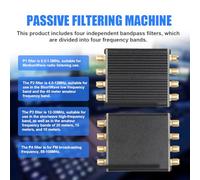 Máquina de filtrado pasivo de 4in1 LC Filtro SDR SDR de Radio de Radio Simplified Bandpass LC para Ondas Cortas Medianas FM Broadcasting Black Metal 49x45x19 mm
