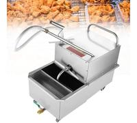 Máquina de filtro de aceite para freidora comercial con drenaje de aceite, carro de llenado de aceite de alto caudal para cocina de restaurante