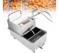 Máquina de filtro de aceite para freidora móvil, freidora comercial de 48 L con drenaje, carro separador de aceite de 550 W con caudal de 32 L/min, para restaurante.