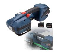 Máquina de fleje eléctrica para correa de PP PET de 1/2 5/8 pulgadas herramienta de fleje automática de 2X4000mAh batería herramientas de banda de mano para envases de plástico,2battery