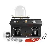 Máquina de fundición al vacío 2L, sistema de fundición a la cera perdida profesional, equipo de vacío de placa grande para fabricación de joyas y obras de arte en metal