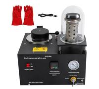 Máquina de fundición al vacío de alta temperatura, herramienta de fundición de joyas de metal precioso, combinación de cera perdida para hacer joyas (bomba no incluida)