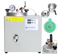 Máquina de fundición al vacío digital con inyector de cera de 2,5 L, control digital de temperatura, fácil limpieza, entrada de aire automática para un proceso de fundición eficiente