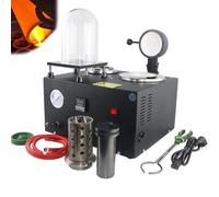 Máquina de fundición al vacío, horno de fusión de oro de 3 kg, 1,148.9 °C, herramienta de fundición de joyería con pantalla digital, combo de fundición de cera perdida para metales preciosos