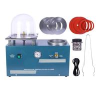 Máquina de fundición al vacío, kit de 2 litros de alta potencia de 375 W con cámara de vacío y frasco para hacer joyas y fundición de metales