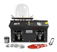 Máquina de fundición al vacío profesional de 2 litros, máquina de fundición a cera perdida de joyería de 375 W con placa de 34,5 cm, para fábricas de procesamiento de joyas, fabricantes de obras arte