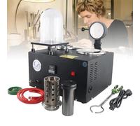 Máquina de fundición y fusión al vacío con pantalla digital para refinar joyas de metales preciosos