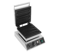 Máquina de gofres comercial de 1700 W, máquina de gofres con revestimiento antiadherente, con control de temperatura y tiempo, para restaurante panadería Snack-Bar (estilo de rombo)