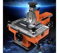 Máquina de grabado en relieve de placas de metal, impresora de estampado semiautomática para etiquetas de perro y tarjetas de identificación, herramienta de marcado de 5 mm para hojas de metal