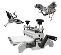 Máquina de Grabado Manual con Área de Impresión De 31 X 17 cm, Prensa de Grabado Laminadora Manual, Máquina de Impresión de Prensa Plana con Altura de Rodillo Ajustable para Artistas, Estudios
