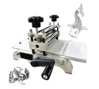 Máquina de grabado manual, máquina de impresión de prensa plana con altura de rodillo ajustable, prensa de grabado laminadora manual, ideal para huecograbado, relieve