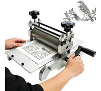 Máquina De Grabado Manual, Prensa De Grabado Para Impresión Sobre Papel, Altura De Rodillo Ajustable, Área De Impresión De 31 X 17 Cm, Para Impresión En Huecograbado, Relieve E Impresión Sobre