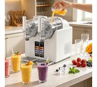 Máquina de granizado comercial 7 en 1 con tolvas duales de 2L y pantalla táctil, sin necesidad de hielo, autolimpiante, for helado y sorbete