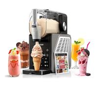 Máquina de granizado - Fácil de usar con un botón 2,5 L Slushie Maker, no requiere hielo, con pantalla LED, 6 programas automáticos para margaritas, frappés, batidos, fácil operación con un solo botón
