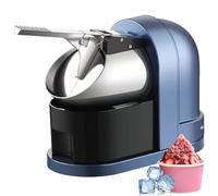 Máquina de granizados de acero inoxidable de 250 W - Máquina de hielo raspado - 4 cuchillas - Hielo triturado en 30 segundos, bajo nivel de ruido y sabor puro - para comedores domésticos