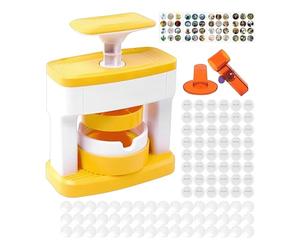 Máquina de hacer botones para niños - Máquina multifuncional con cortador circular | Kit de fabricación de insignias para marketing empresarial, eventos, actividades de club, manualidades