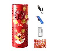 Máquina de hacer burbujas para, soplador automático portátil, iluminación integrada para de primavera, decoración de de año nuevo chino, cumpleaños, actividades