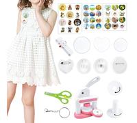 Máquina de Hacer Chapas,Prensa Manual para Arte y Manualidades Accesorios para Hacer Chapas | Máquina para Botones y Pines,Para Proyectos de Manualidades DIY, Actividades Familiares entre Padres e Hij