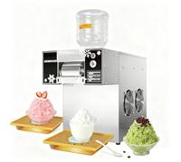 Máquina de hacer hielo con forma de copo de nieve comercial: producción de 60/120 kg por 24 h, producción continua de hielo control de velocidad de panel for confiterías y cafeterías(60)