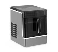 Klarstein Máquina de Hacer Hielo - Acero Inoxidable, 23kg/24h, 32 Cubitos/17min, Limpieza Automática, Panel de Control, 2kg Depósito Agua, Ideal para Casa/Fiestas, Acero inoxidable