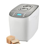 Máquina De Hacer Pan Eléctrica, Programable 15 En 1 Con Temporizador De Retraso De 15 Horas Y Sartén De Cerámica Antiadherente, Para Cocina De Casa white