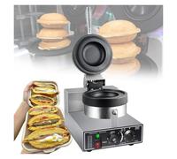 Máquina de hamburguesa eléctrica, máquina de hamburguesa con helado comercial para uso doméstico, sartén antiadherente 50-300°C, calefacción de doble cara