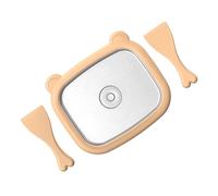 Máquina de helado casera fácil de acero para congelar postres para helar gelatina, yogur, equipo enrollado de acero para regalo, máquina de helado de placa fría de acero