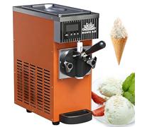Máquina de helado, máquina de servir suave de un solo sabor con panel de control LCD, congelación rápida y limpieza automática para uso comercial en restaurantes y tiendas de postres