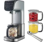 Ufesa Gelatella, Heladera Multifunción, Motor Brushless, 1.4L, 11 Programas, Pantalla Táctil, Helados, Bebidas Frías, Smoothie, Batidos, Sorbete, 2 Tarrinas Tritan, Tecnología CreamPulse, Compacta