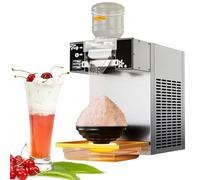 Máquina de hielo afeitado, trituradora de hielo de acero inoxidable para postres de crema y batidos, alta capacidad para preparar té con leche y batidos