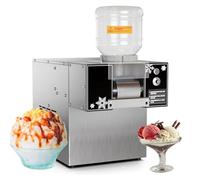 Máquina de hielo comercial en forma de copo de nieve, máquina de hielo en forma de copo de nieve, máquina de raspado de hielo de acero inoxidable, máquina eléctrica para hacer conos de nieve, sistem