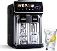 Máquina De Hielo Con Funciones Para Cubitos, Hielo Picado Y Agua Helada a 5 °c; Produce 12 Cubitos En 6 Minutos Y Prepara Batidos En 30 Segundos; Capacidad De 15 Kg En 24 Horas, 5 Ajustes Black