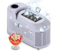 Máquina De Hielo De 8 Cubos En 10 Minutos, Silenciosa Máquina De Hielo Encimera, Máquina De Hielo Portátil Para Camping, Coche, Hogar Y Oficina (Morado)