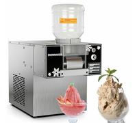 Máquina de Hielo de Copo de Nieve Comercial, Máquina de Batidos Trituradora Inteligente, Espesor de Batido Ajustable Para Cócteles de Bar/Leche