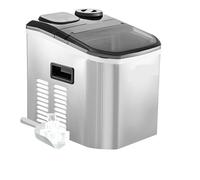 Máquina de hielo eléctrica de 18 KG por 24 horas, llenado de agua Manual automático, máquina portátil for hacer hielo en cubos for Bar en casa