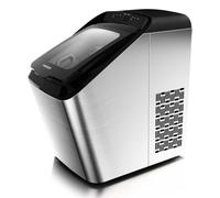 Máquina de Hielo Haeger Frozen Pro Inox 15kg Acero Inoxidable Black Portable