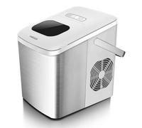 Máquina de hielo Haeger IM-12S.005A acero inoxidable 12 kg compacta