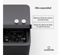 Máquina de hielo IceCraft | 2 modos | 1,3 litros de agua fría | limpieza automática | 12kg/24h Klarstein