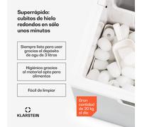 Máquina de hielo Icefestival 400W 1,9l 20kg/24h Klarstein