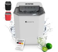 Máquina de hielo IceOracle de Juskys - Prepara cubitos de hielo para cócteles en 6-13 minutos - mini máquina de hielo para preparar hasta 12 kg de hielo al día - gran cesta de hielo - blanco