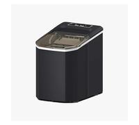 Máquina de Hielo, Máquina for hacer cubitos de hielo eléctrica de 15 kg/24 h, automática, portátil, for el hogar, for bar, café, leche, té y tiendas(Nero)