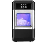 Máquina de hielo para encimera, autolimpiante con producción diaria de 44 libras y cubo de hielo para uso doméstico y de oficina