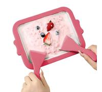 Máquina de hielo para fabricante de helados para pequeñas cantidades, armario de postre portátil | Máquina de hielo con manivela manual, tazón de acero inoxidable, máquina para golosinas de surge