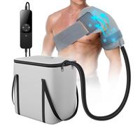 Máquina de hielo para hombro después de la cirugía, máquina de bolsa de hielo de hombro con sincronización programable, máquina de terapia de frío, sistema de alivio del dolor de crioterapia